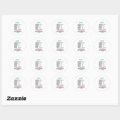 Sticker Rond numéros de page (Feuille)