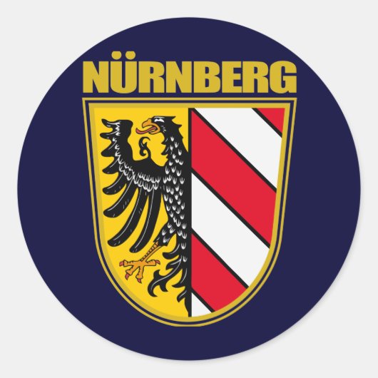Sticker Rond Nurnberg de Nuremberg (Devant)