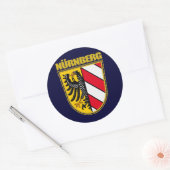 Sticker Rond Nurnberg de Nuremberg (Enveloppe)