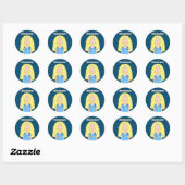 Sticker Rond Nurse (Feuille)