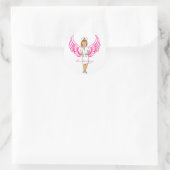 Sticker Rond Nurse Angel Wings Thunder_Cove (Sac)