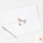 Sticker Rond Nurse bear (Enveloppe)