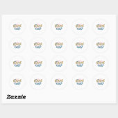 Sticker Rond Nurse Gift | Blessed Nurse (Feuille)