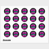 Sticker Rond Nurse Gift I'm A Proud Mom Of Nurse (Feuille)