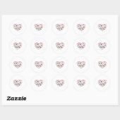 Sticker Rond Nurse Heart, Halloween Oversized T-Shirt (Feuille)
