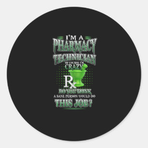 Sticker Rond Nurse I'm A