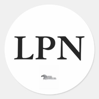 Sticker Rond nurseguardianlogo, LPN
