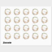 Sticker Rond Nursery Rhymes Baby Shower  (Feuille)