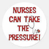 Sticker Rond Nurses Can (Devant)