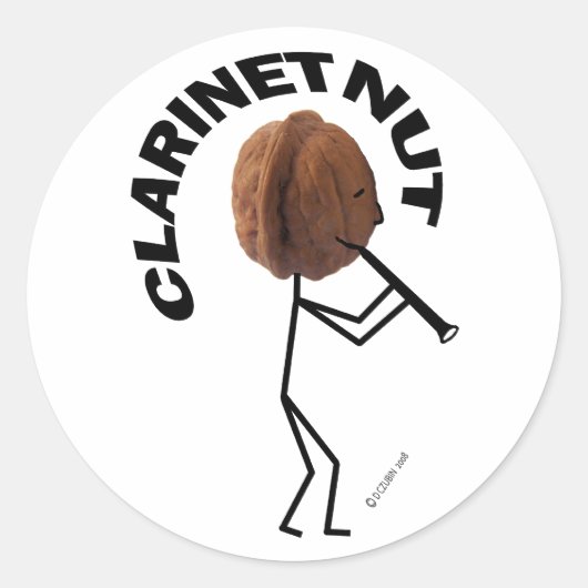 Sticker Rond Nut Clarinet (Devant)