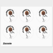 Sticker Rond Nut Clarinet (Feuille)