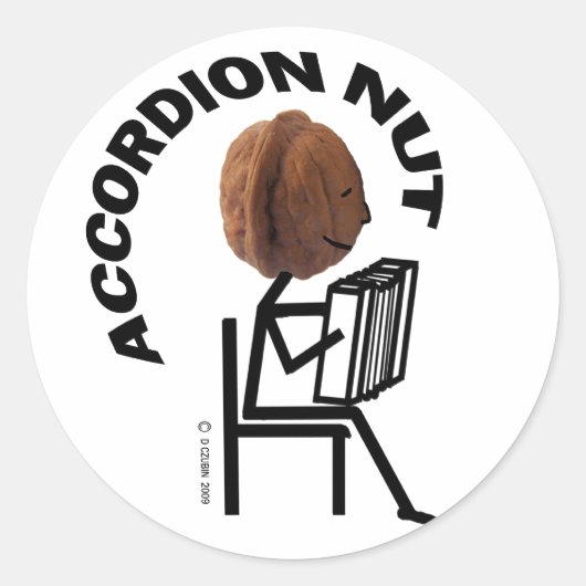Sticker Rond Nut d'accordion (Devant)