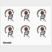 Sticker Rond Nut d'accordion (Feuille)