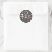 Sticker Rond Nutcracker Ballet Ballerina Noël anniversaire (Sac)