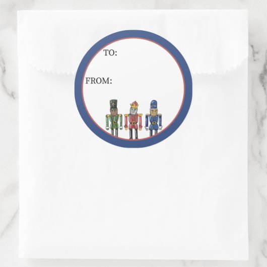 Sticker Rond Nutcracker Bigfoot (Sac)