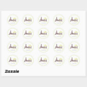Sticker Rond Nutcracker de Christmas Simple Personalized (Feuille)