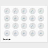 Sticker Rond Nutcracker de Noël Robe de ballet Aquarelle (Feuille)