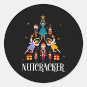 Sticker Rond Nutcracker Sugar Fairy Plum Christmas - Nutcracker (Devant)