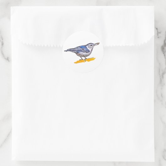 Sticker Rond Nuthatch (Sac)
