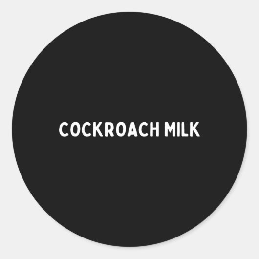 Sticker Rond Nutrition du lait de coca (Devant)