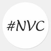 Sticker Rond #NVC Communication non violente (Devant)