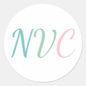 Sticker Rond NVC Communication non violente pour l'empathie (Devant)