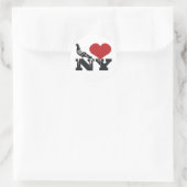 Sticker Rond NY Pigeon (Sac)