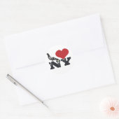 Sticker Rond NY Pigeon (Enveloppe)