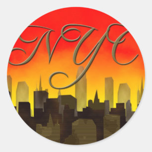 Sticker Rond nyc