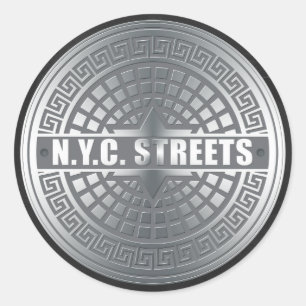 Sticker Rond NYC du trou