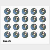 Sticker Rond Nymphes, Claude Monet (Feuille)