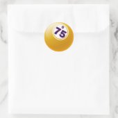 STICKER ROND O 75 BALLE BINGO (Sac)