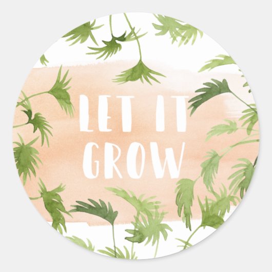 Sticker Rond Oasis intérieure | Qu'il augmente (Devant)