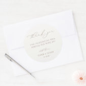 Sticker Rond OASIS Minimalist Wedding Thank You (Enveloppe)