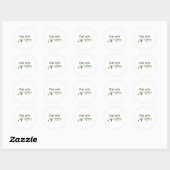 Sticker Rond Oat milk (Feuille)