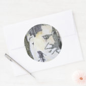 Sticker Rond "Obama" (Enveloppe)