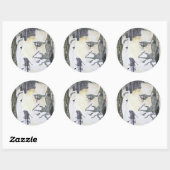 Sticker Rond "Obama" (Feuille)