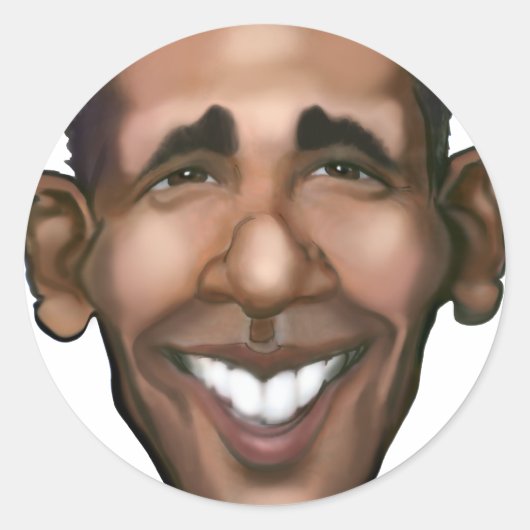 Sticker Rond Obama (Devant)