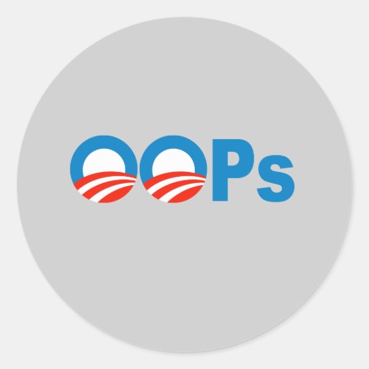 Sticker Rond Obama (Devant)