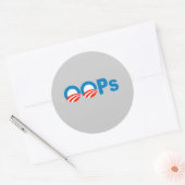 Sticker Rond Obama (Enveloppe)