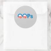 Sticker Rond Obama (Sac)