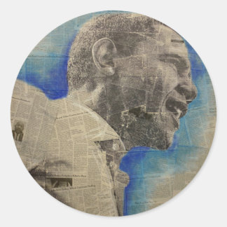 Sticker Rond Obama '08