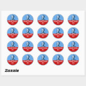 Sticker Rond Obama 2012 (Feuille)