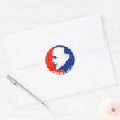 Sticker Rond Obama 2012 (Enveloppe)