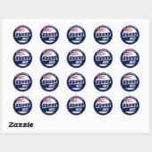 Sticker Rond Obama 2012 (Feuille)