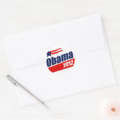 Sticker Rond Obama 2012 (Enveloppe)