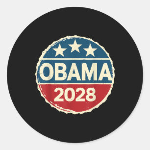 Sticker Rond Obama 2028 Pour L'Élection Présidente Politique 4è