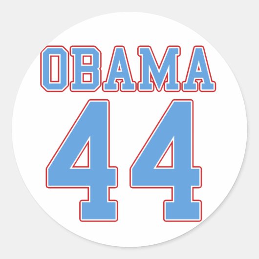 Sticker Rond Obama - 44 (Devant)