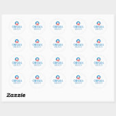 Sticker Rond Obama Biden (Feuille)