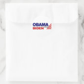 Sticker Rond Obama Biden 2008 (Sac)